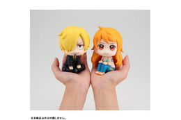 「ワンピース」おすわりして見上げる姿がキュート♪ サンジ＆ナミがデフォルメフィギュアシリーズ「るかっぷ」に登場 画像