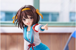 “ただの人間には興味ありません。”「涼宮ハルヒの憂鬱」涼宮ハルヒがおなじみ制服姿でフィギュア化！髪型をポニーテールにも変えられる！ 画像