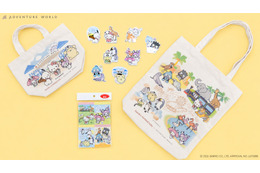 キティ、ポムポムプリン、ポチャッコたちが動物たちとエンジョイ☆「アドベンチャーワールド」限定コラボグッズが登場 画像