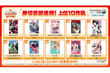 「アニメ化してほしいマンガ」“締切目前速報”が公開！インディーゲームverも開催決定【AnimeJapan 2026】 画像