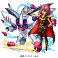 「ガンダムシリーズ」×『モンスターストライク』光属性 ★6ハマーン・カーン＆キュベレイ（C）創通・サンライズ（C）MIXI