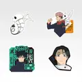 「一番くじ 呪術廻戦 死滅回游 ～壱～」N賞：ステッカーセット（ランダム10種）